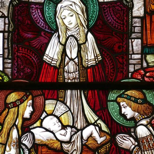 Kirchenfenster Weihnachten